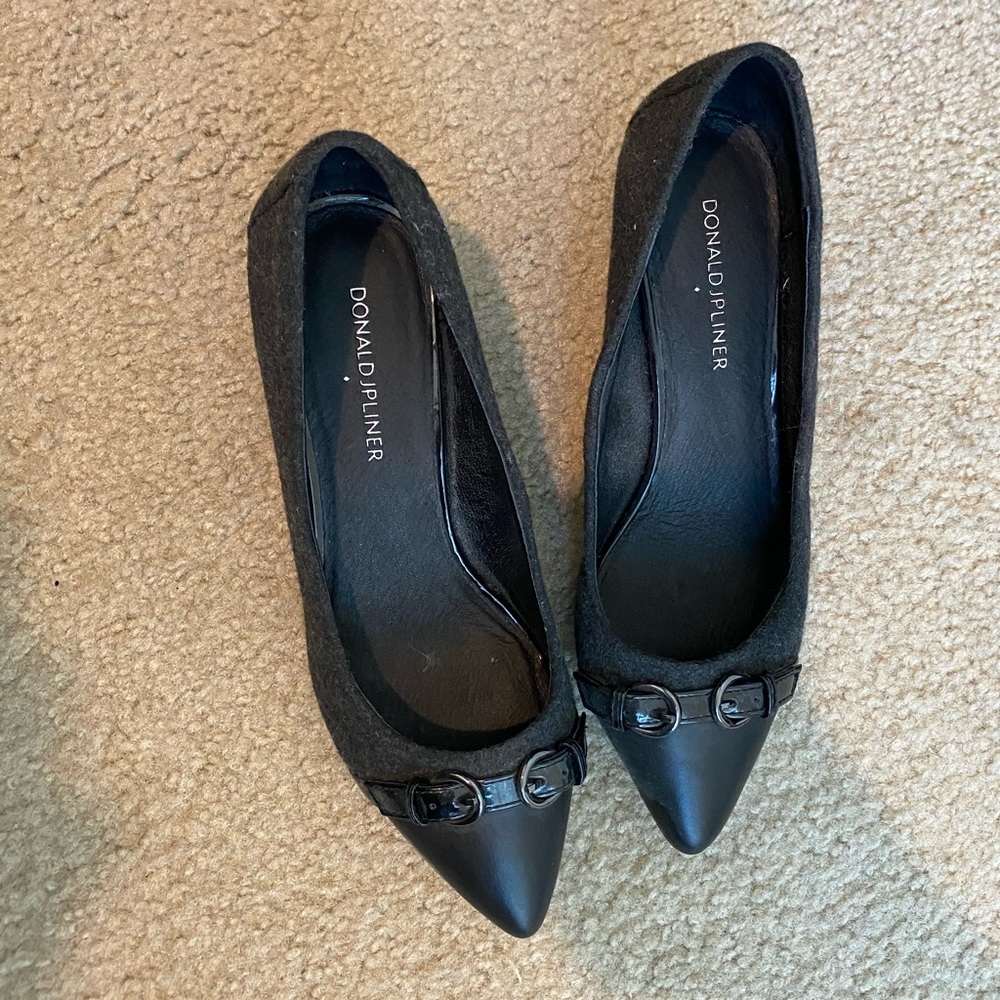 Donald J. Pliner Pointed Kitten Heels